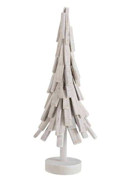 Přírodní dřevěný stromek s patinou -  22*22*61cm J-Line by Jolipa