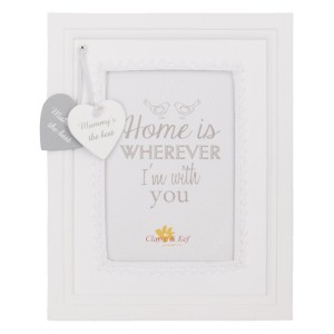 Bílý fotorámeček s věnováním pro maminku - 19*24 cm / 10*15 cm