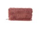 Růžová chlupatá peněženka - 19*10 cm