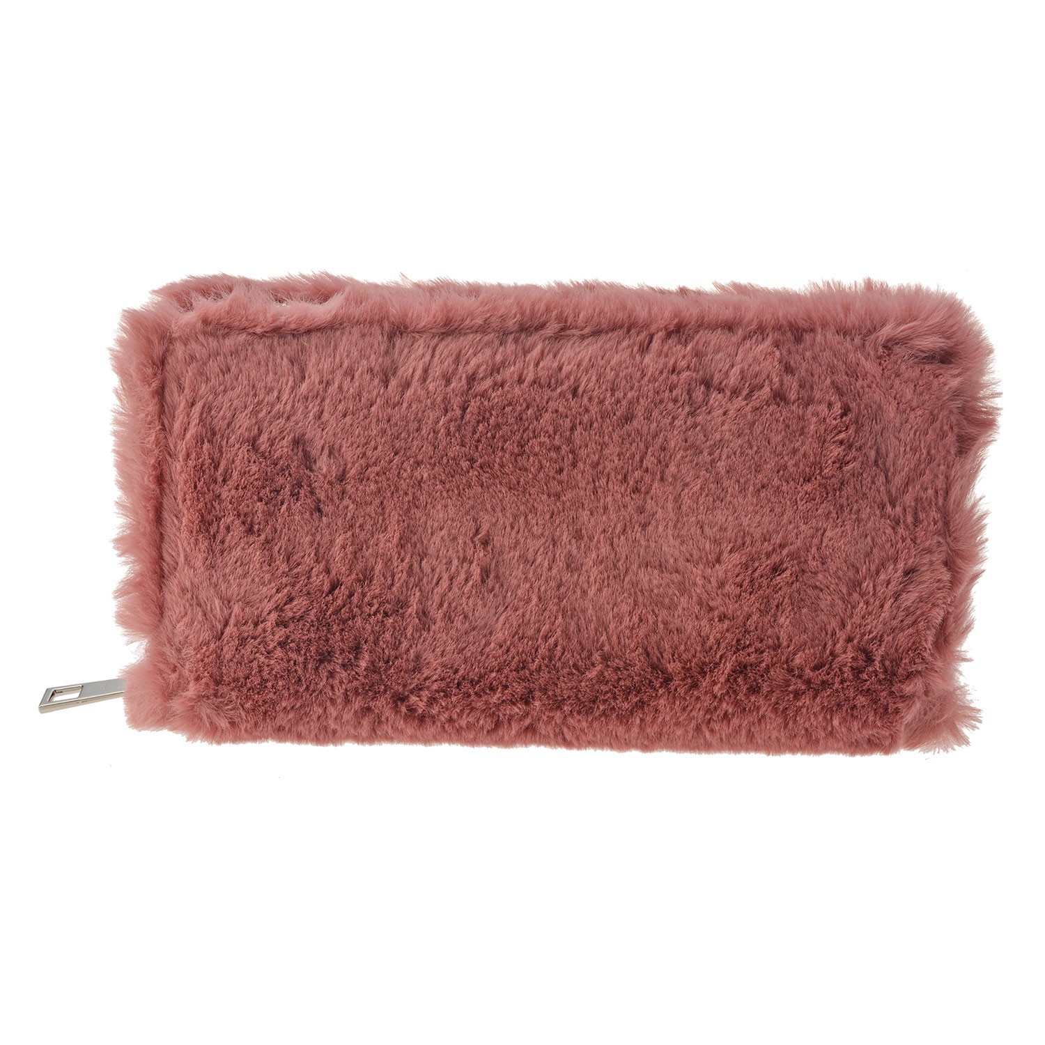 Růžová chlupatá peněženka - 19*10 cm Juleeze