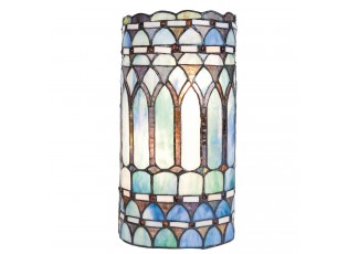Nástěnné svítidlo Tiffany Bleu - 20*11*36 cm 2x E14 / Max 40W