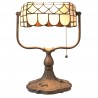 Stolní lampa Tiffany Tricia - 26*21*37 cm E27 / Max 60WBarva: Vícebarevné Hmotnost: 1,7 kg Materiál: Kov / opálové sklo 