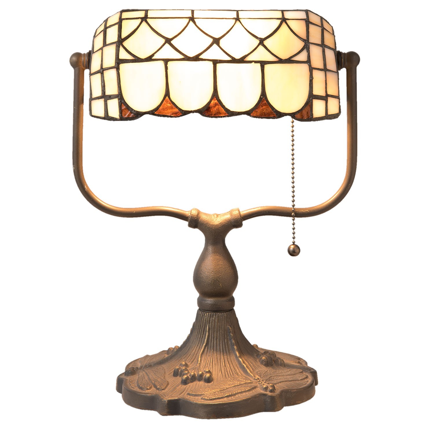 Stolní lampa Tiffany Tricia - 26*21*37 cm E27 / Max 60W Clayre & Eef