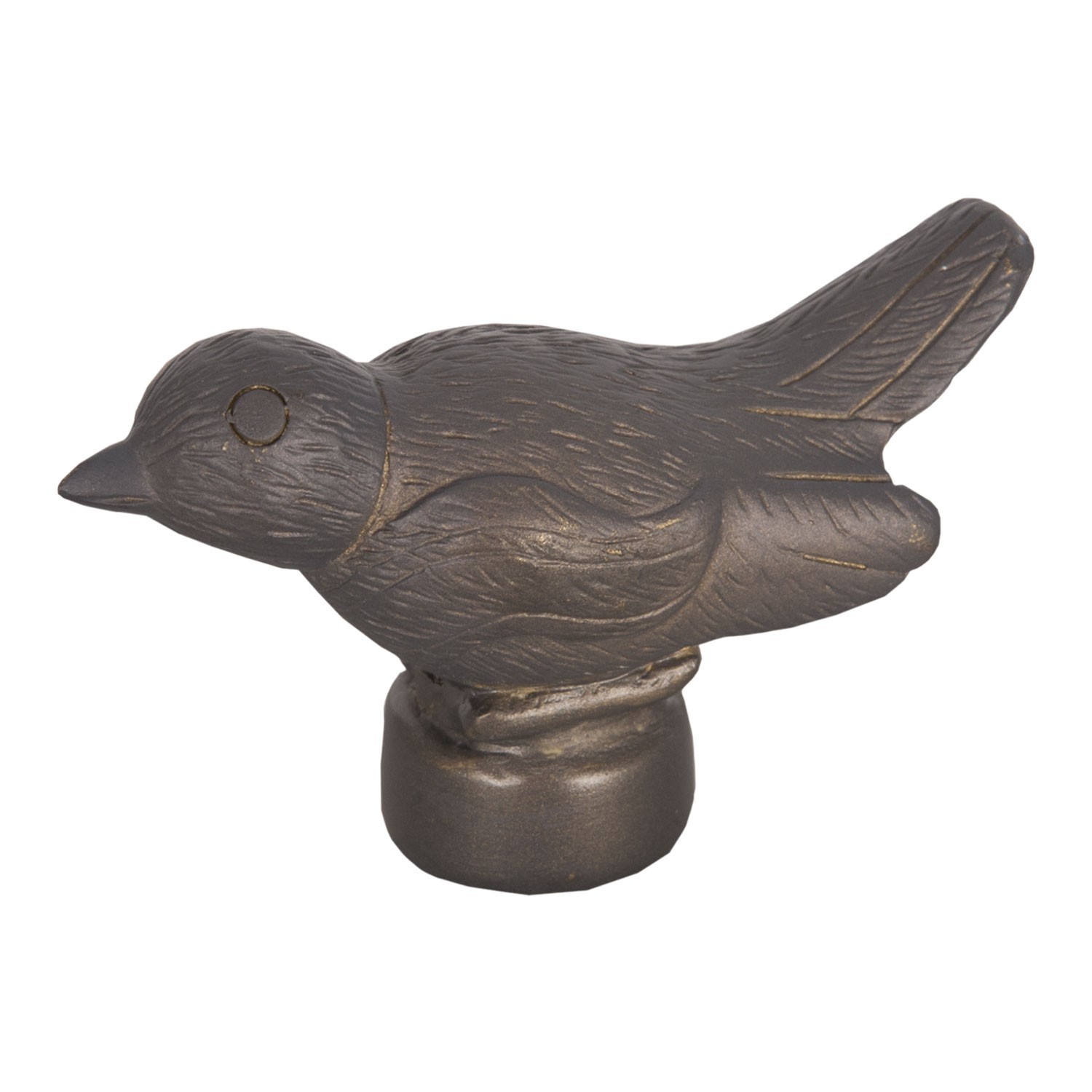 Náhradní čepička na Tiffany lampu ve tvaru ptáčka – Ø 7*4.5 cm Clayre & Eef