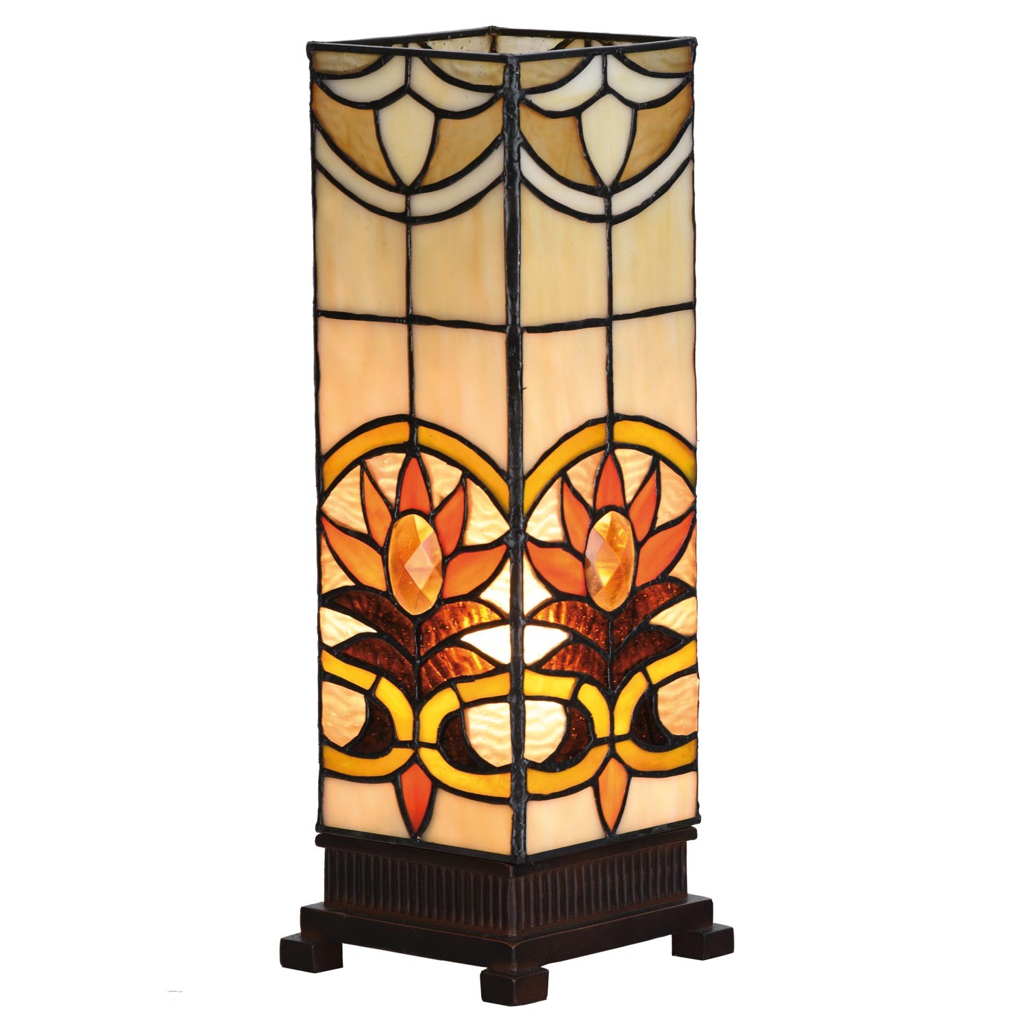 Stolní lampa Tiffany Fleur - 12*35 cm 1x E14 / Max 40W