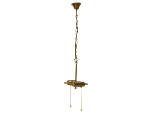 Závěsné zlaté kovové stropní světlo - 15*16*160 cm