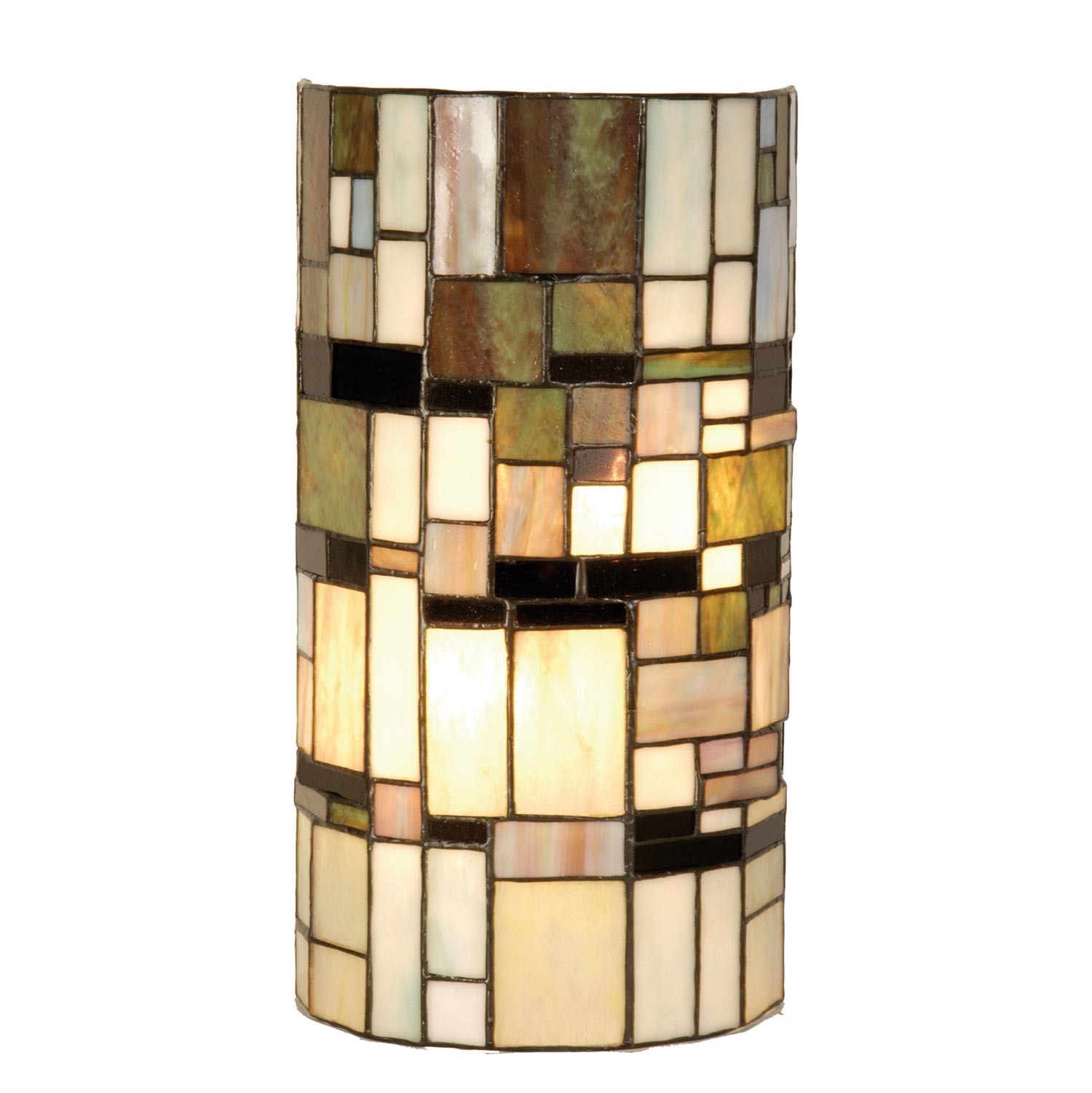 Nástěnná lampa Tiffany Blocked - 20*11*36 cm 2x E14 / Max 40W Clayre & Eef