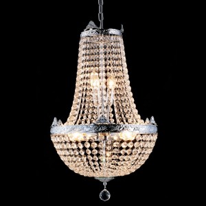 Křišťálový lustr Basile - Ø 40*70/184 cm E14/max 6*40W