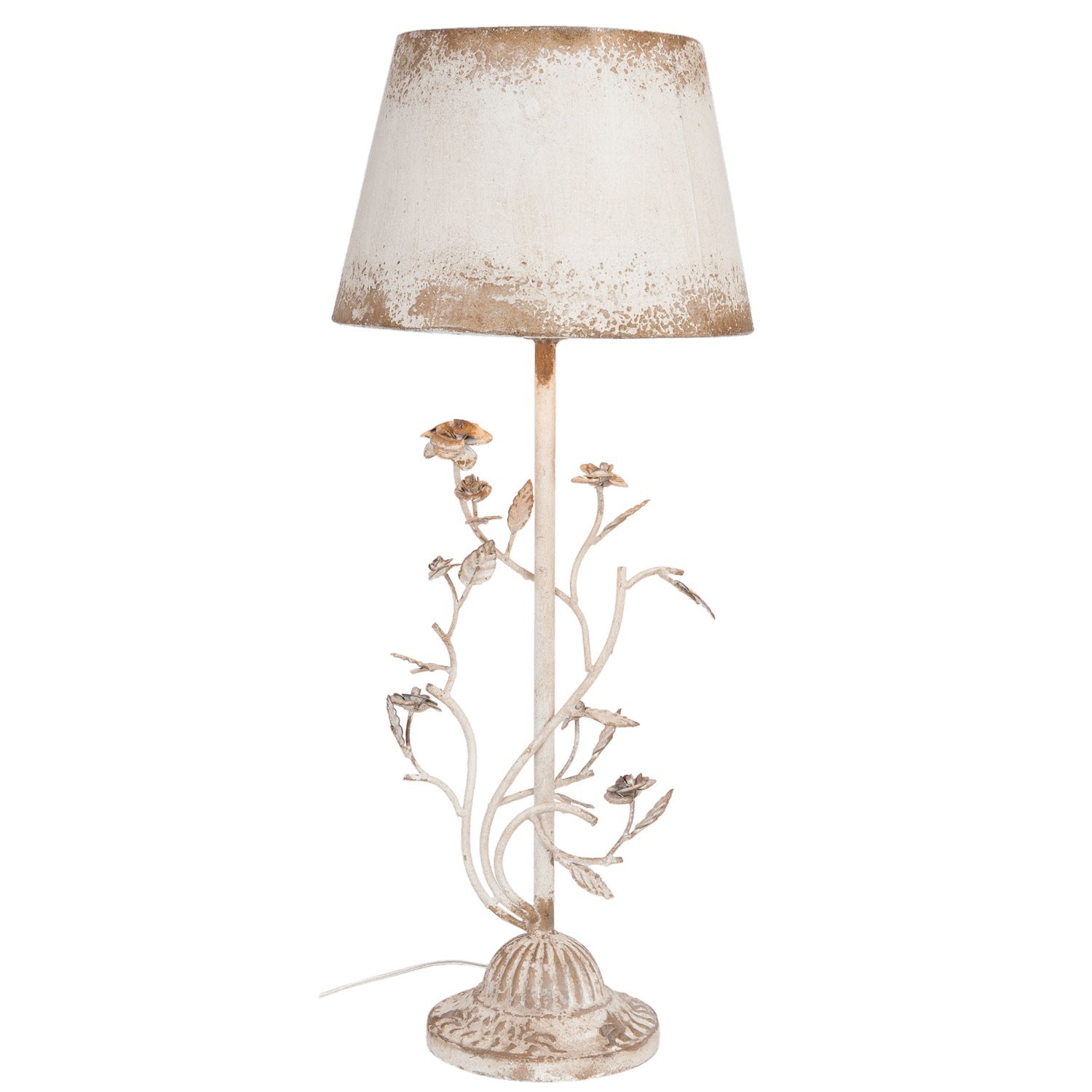 Vintage stolní lampa s růžemi -  Ø 33* 79 cm / E27/60W Clayre & Eef