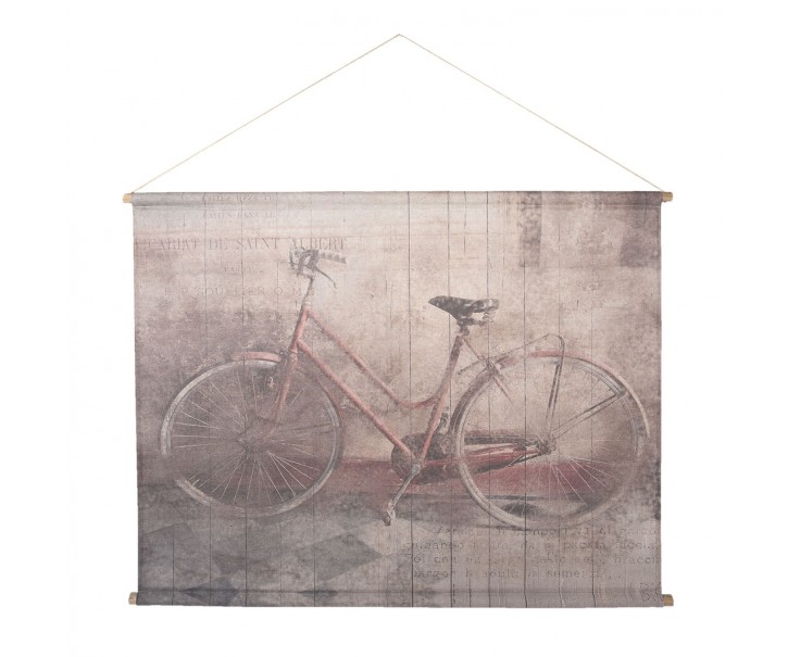 Nástěnný retro obraz kolo - 124*95*3 cm Clayre & Eef