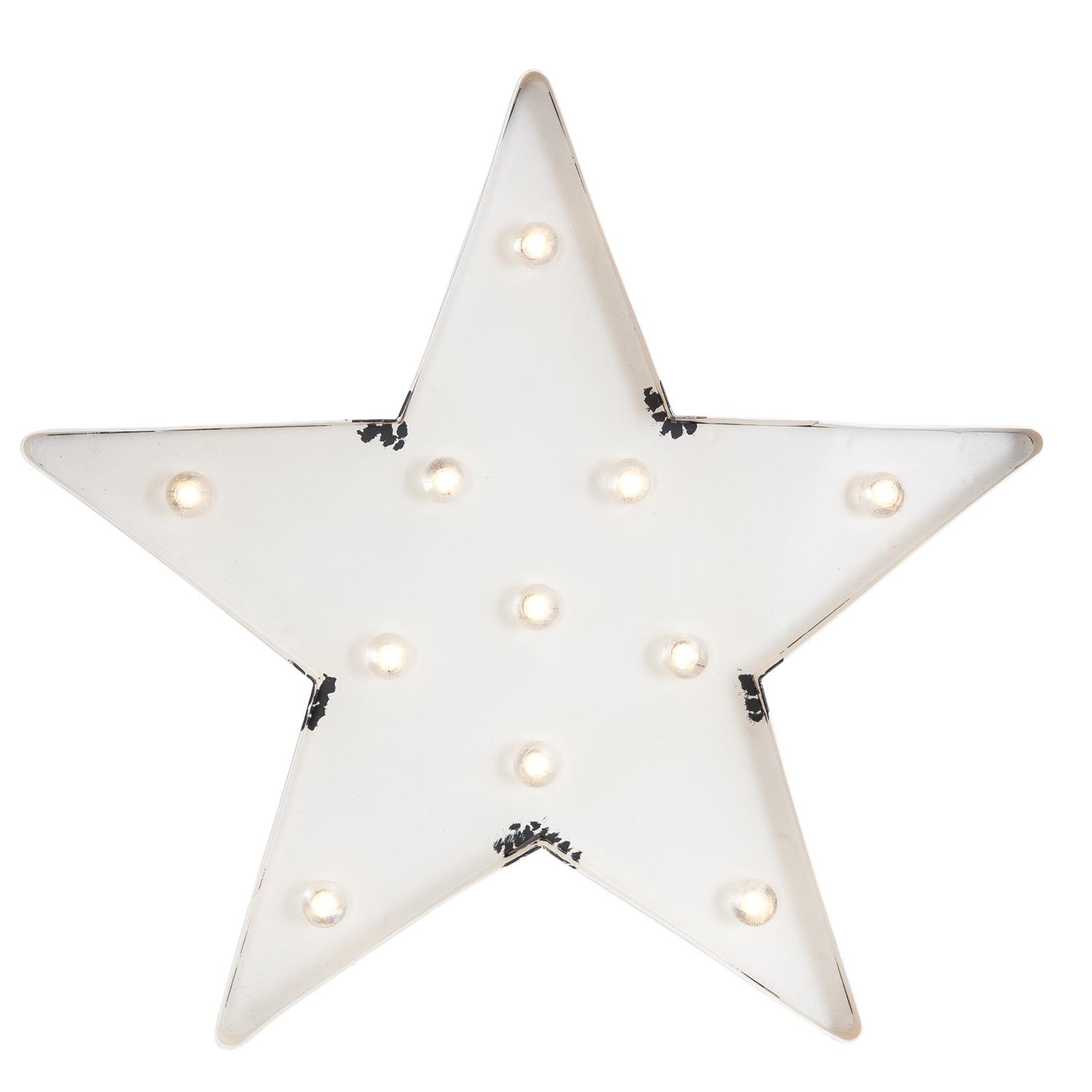 Dekorace hvězda s LED světýlky - 42*5*40 cm / 2x AA 63373