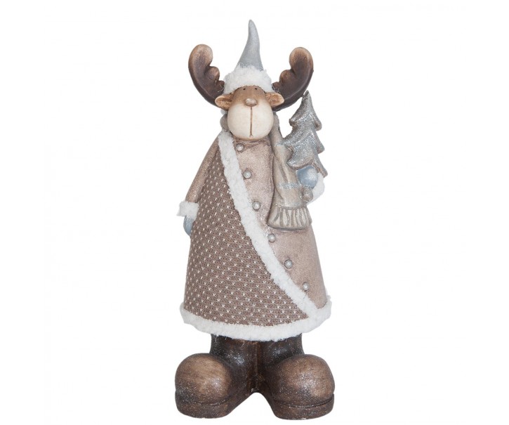 Dekorace keramický stojící Sob - 16*14*40 cm