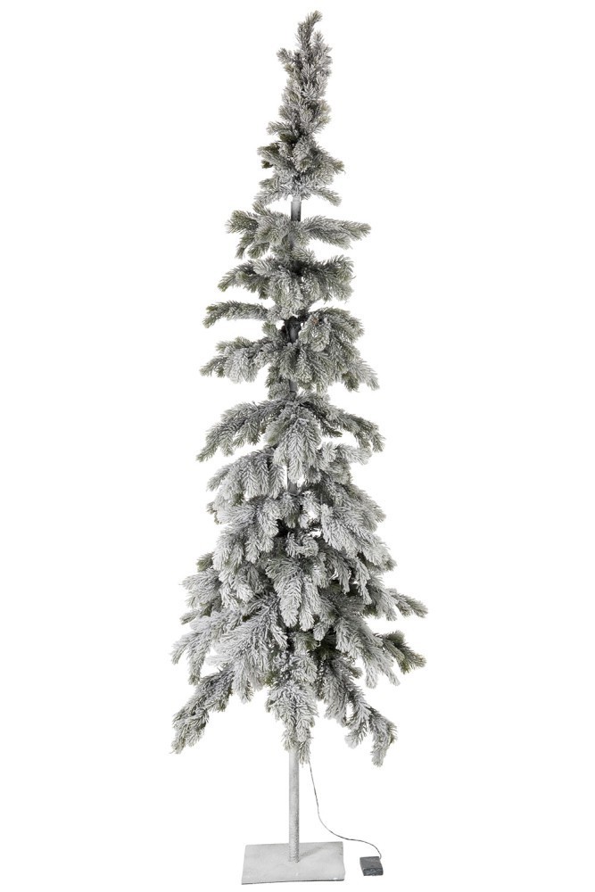 Vánoční zasněžený stromek s led světýlky Snowy - 100*220 cm J-Line by Jolipa
