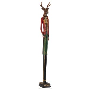Dekorace jelen - 12*12*92 cm