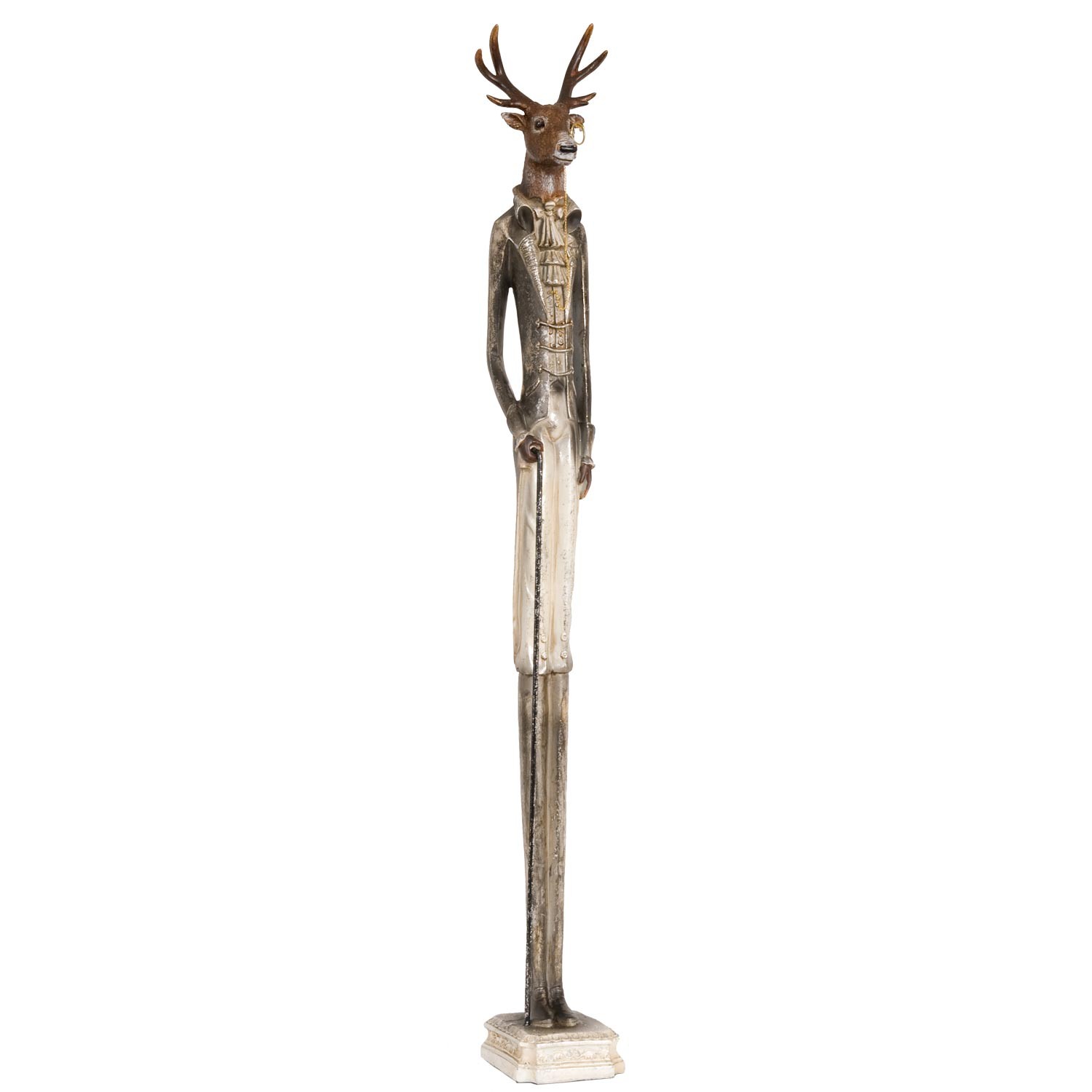 Dekorace postava jelen - 12*12*92 cm