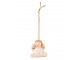 Závěsný porcelánový andílek - 5*3*5 cm