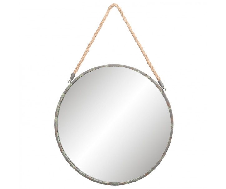 Kulaté zrcadlo v rámu na zavěšení - Ø 56*3 cm