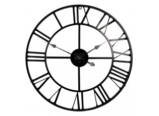 Kovové hodiny s římskými číslicemi - Ø 60*4 cm