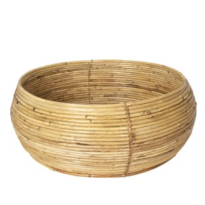 Přírodní ratanový koš / stolek Vionette - Ø 52*22 cm