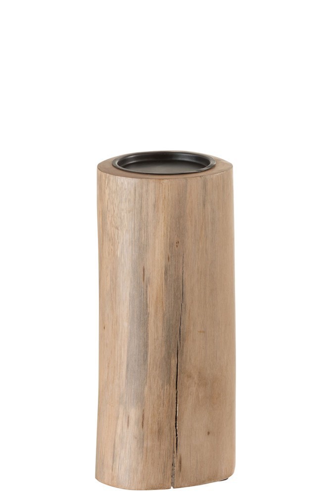 Dřevěný svícen - Ø10*26cm J-Line by Jolipa