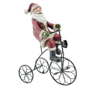 Dekorace Santa na tříkolce - 20*10*26 cm