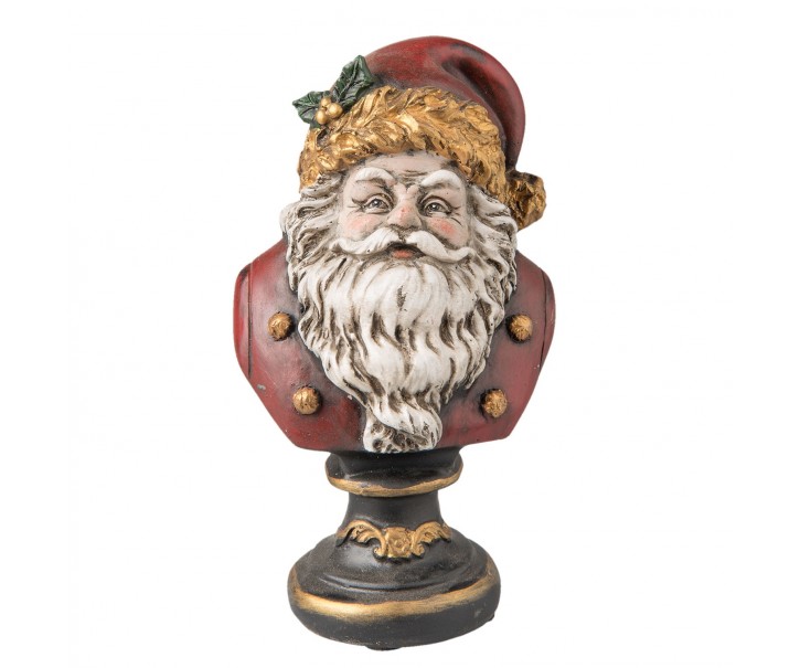 Dekorace bysta Santa - 9*8*15 cm Clayre & Eef
