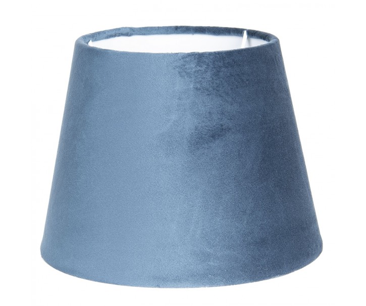 Modré sametové stínidlo Chic - Ø 25*18 cm Clayre & Eef