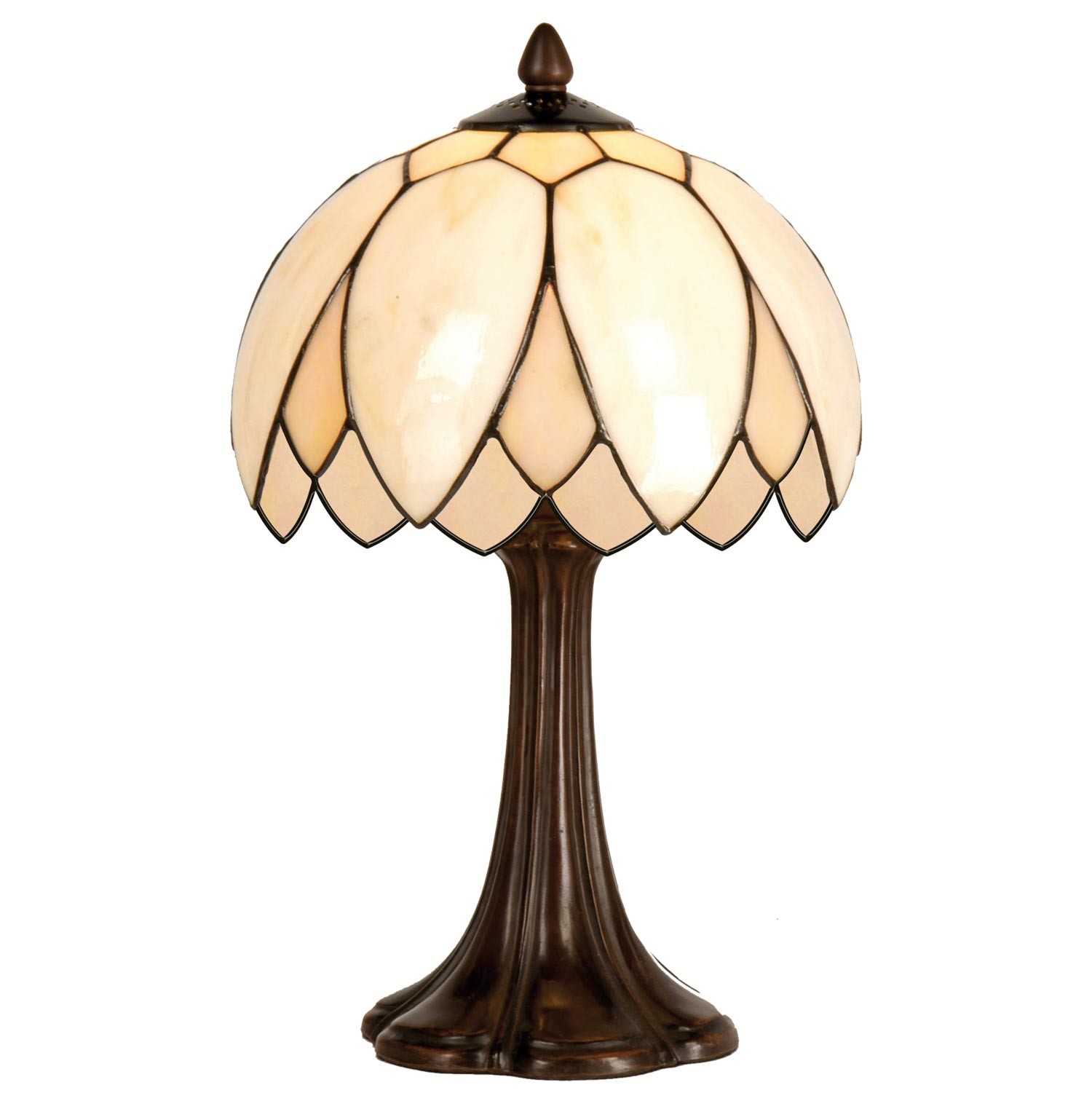 Levně Stolní lampa Tiffany Pivoine - Ø 25*42 cm 1x E14 / max 60w 5LL-5135