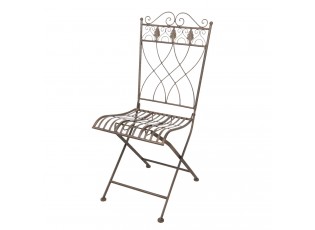 Kovová židle v provence stylu - 43*46*97 cm