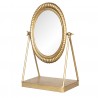 Zlaté antik kovové kosmetické zrcadlo Vioni - 23*13*35 cm Barva: zlatá antik s patinouMateriál: kov/ sklo
Hmotnost: 0,87 kg
Pěkné stolní zrcátko, které bude skvělým dekorativním prvkem u Vás doma. Zrcadlem lze hýbat směrem nahoru a dolu.
Výška : 35cm.