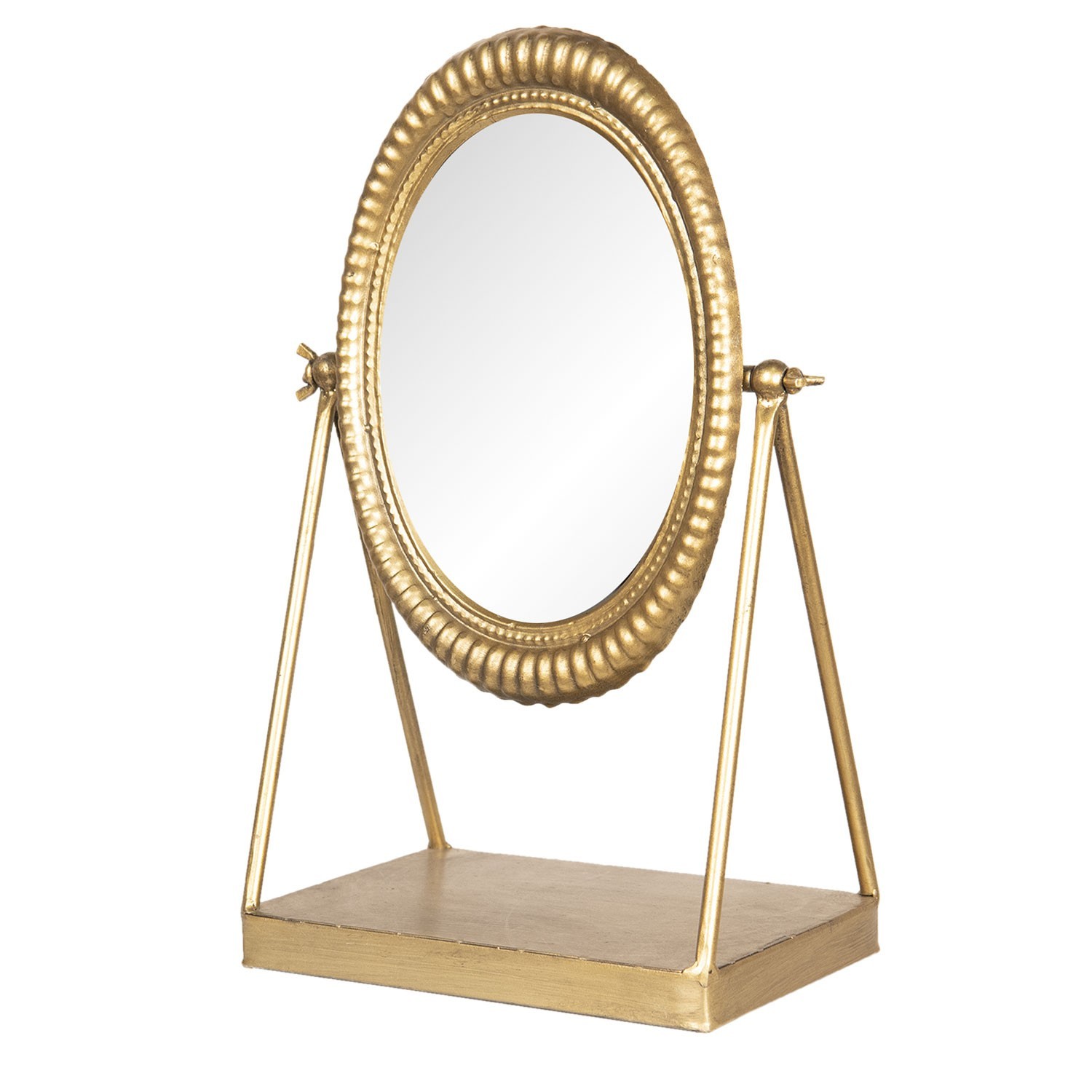 Stolní kosmetické zlaté zrcadlo - 23*13*35 cm 62S158