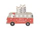 Dřevěná vánoční dekorace Santa Claus v autobusu - 22*17*2 cm