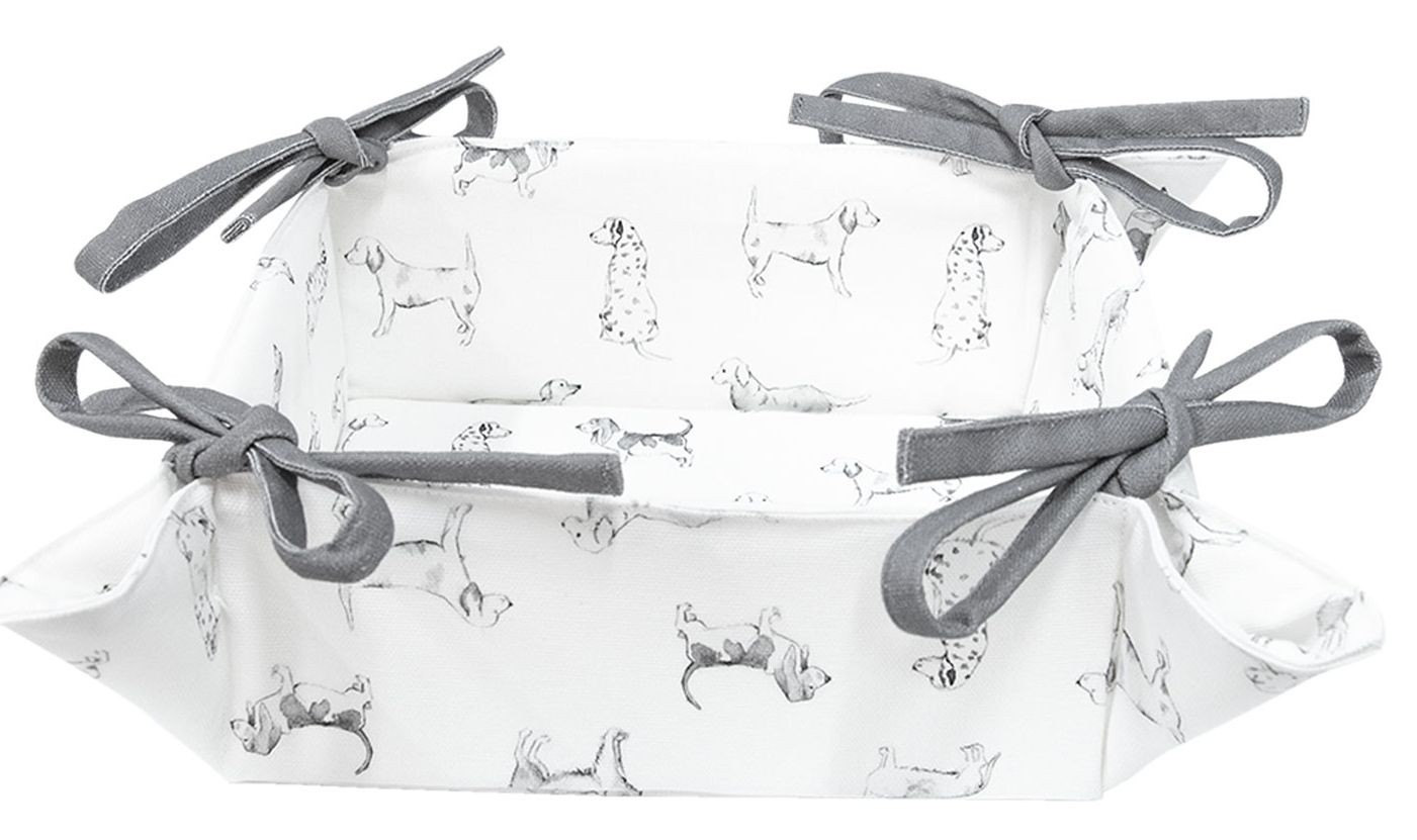 Textilní košíček na pečivo Dog Friends - 35*35*8 cm