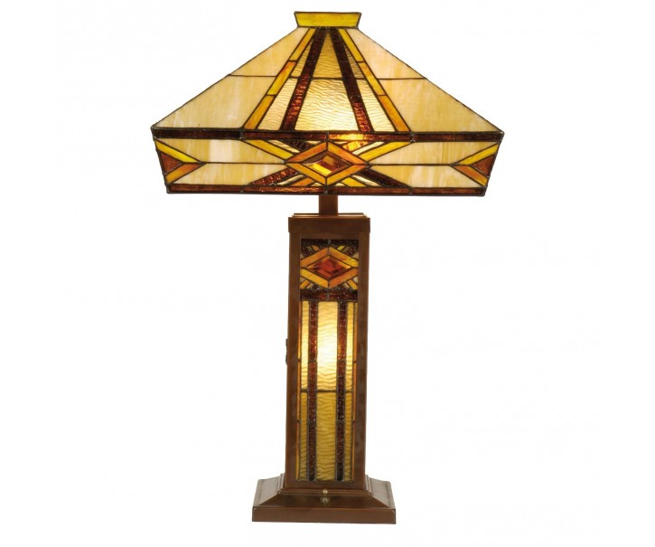 Stolní lampa Tiffany Therese - 42*71 cm 2x E27 / Max 60W & 1x E14 / Max 40W