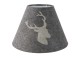 Šedé stínidlo lampy s jelenem - Ø 23*17 cm