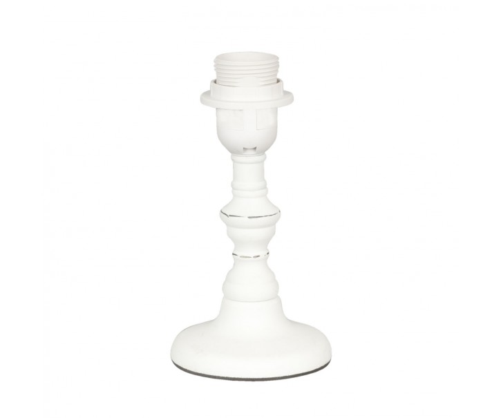 Bílá dřevěná noha k lampě Lesia - Ø 10*20 cm 
