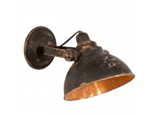 Nástěnná černá retro lampa - 21*30*19 cm E14/25W