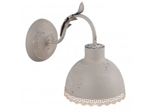 Nástěnná šedá vintage lampa - 15*26*24 cm / E27/max 1*60W