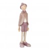 Dekorace stojící Pinocchio v růžovo-fialovém obleku - 9*8*30 cm Barva: multi, růžovo-fialováMateriál: Polyresin