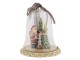 Vánoční dekorace Santa ve zvonku – Ø 8*8 cm