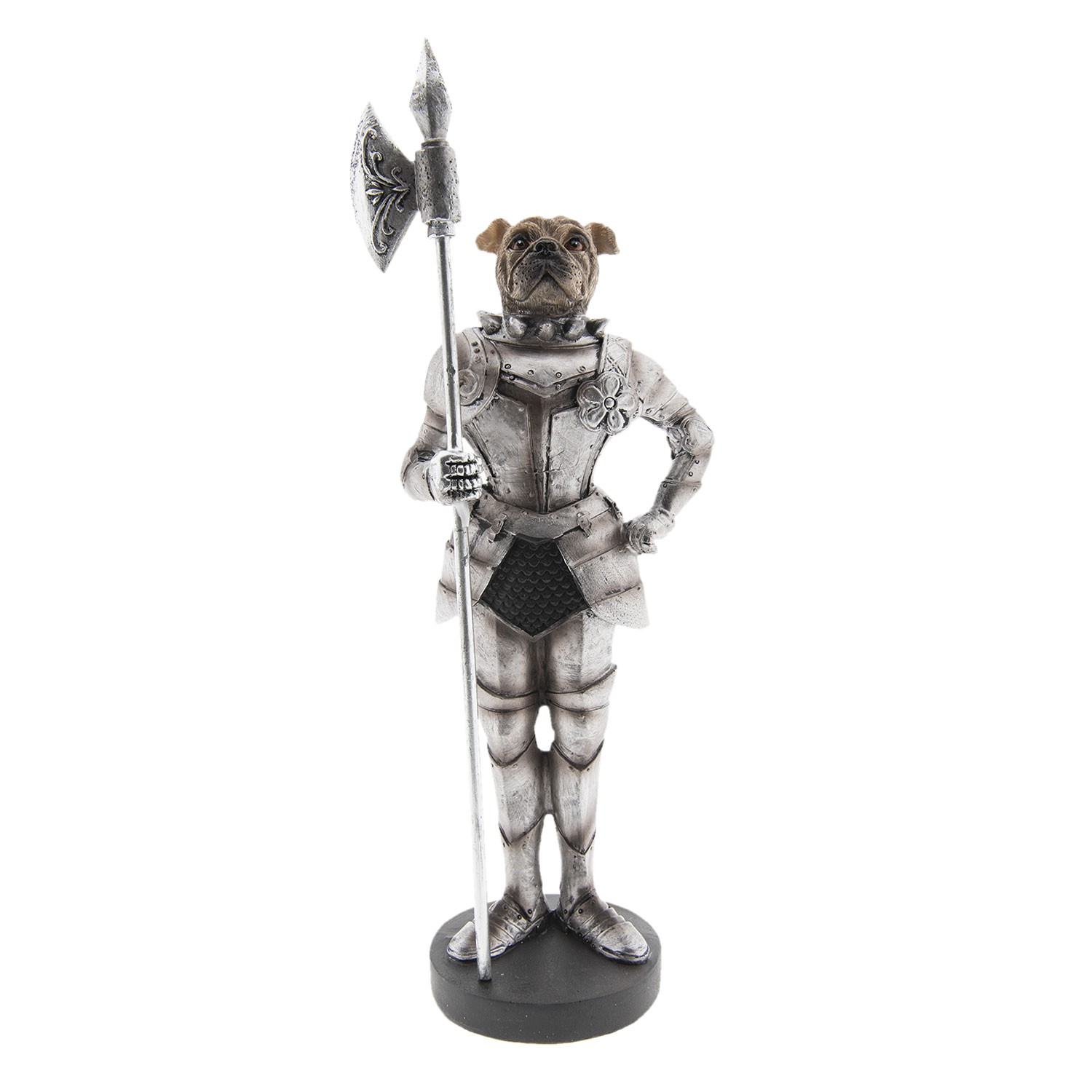 Dekorace Pes v brnění - 13*9*33 cm