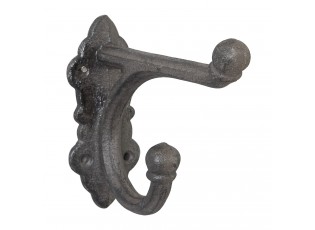 Vintage kovový háček na dveře - 4*13*10 cm