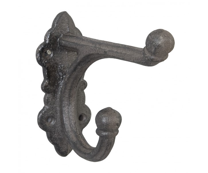Vintage kovový háček na dveře - 4*13*10 cm