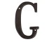 Nástěnné kovové písmeno G - 13 cm