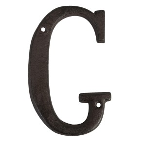 Nástěnné kovové písmeno G - 13 cm