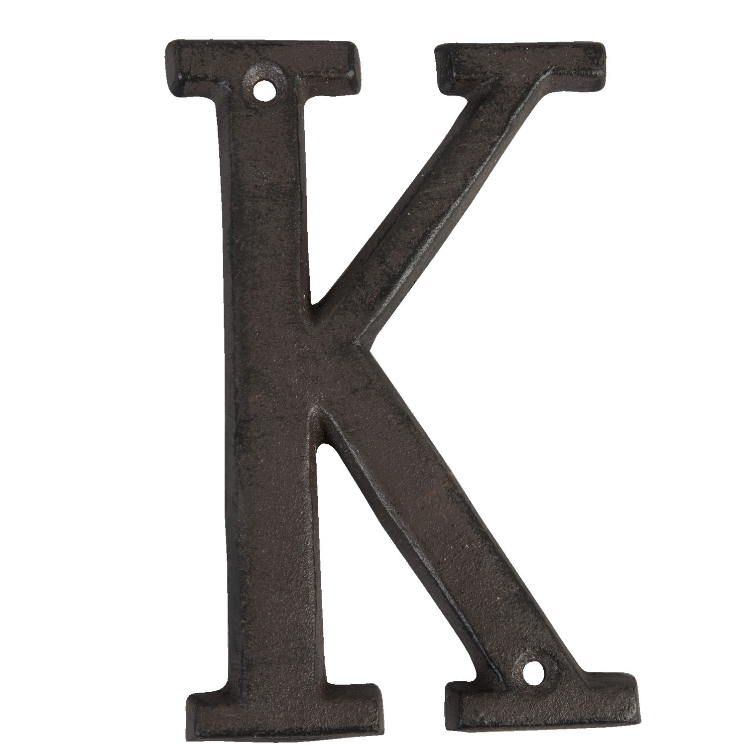 Nástěnné kovové písmeno K - 13 cm Clayre & Eef