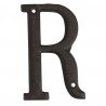 Nástěnné kovové písmeno R - 13 cm Barva: hnědáMateriál: kov