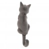 Nástěnný kovový háček kočka - 5*3*17 cm