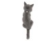 Nástěnný kovový háček kočka - 5*3*17 cm