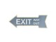 Nástěnná cedule Exit - 46*15 cm